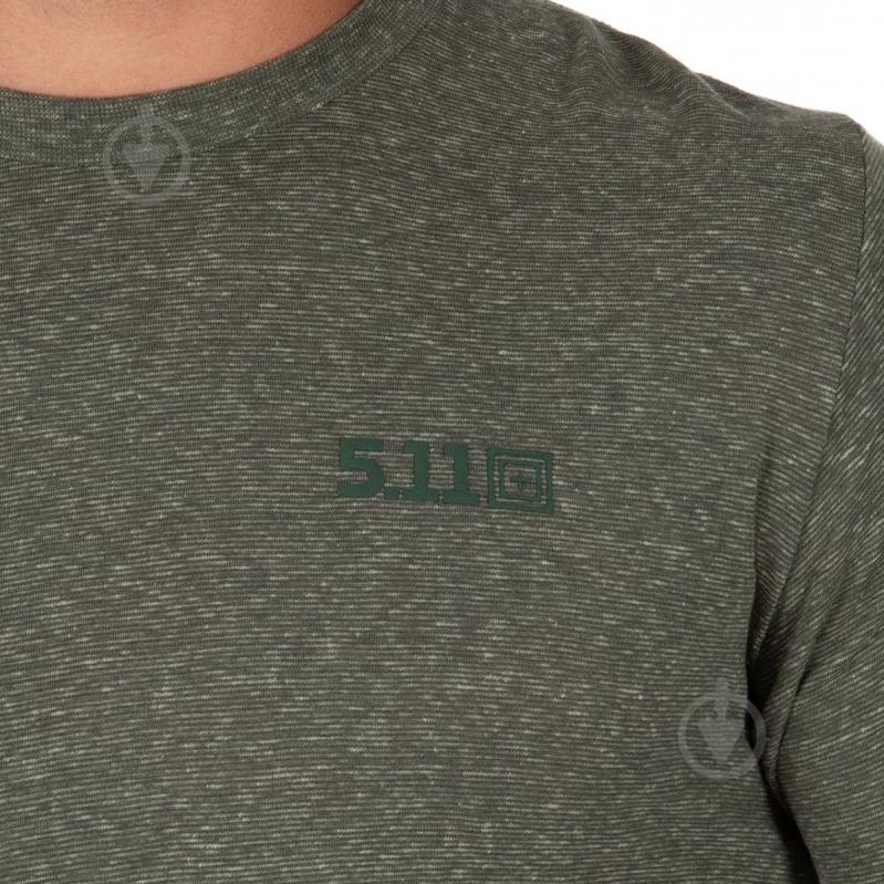 Реглан 5.11 Tactical Triblend Legacy Long Sleeve Tee Military Green Heather 42112 р.XL зеленый - фото 2