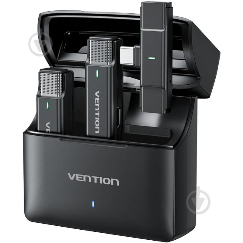 Мікрофон Vention USB-C 2-Pack Wireless Lavalier with Charging Case (NCAB0) - фото 2