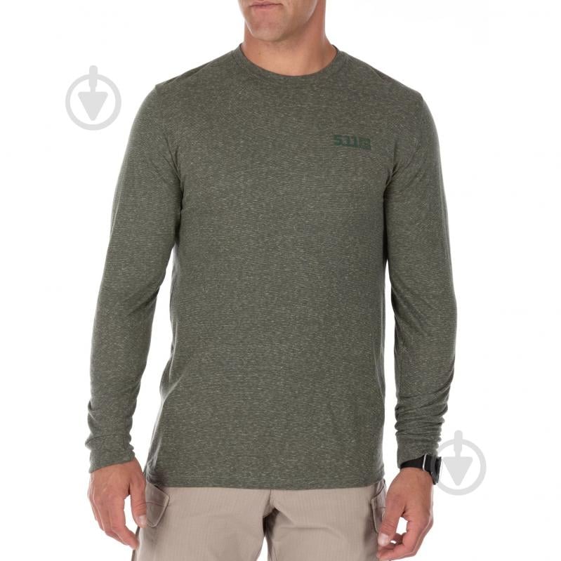 Реглан 5.11 Tactical Triblend Legacy Long Sleeve Tee Military Green Heather 42112 р.L зелений - фото 4