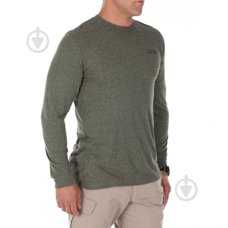 Реглан 5.11 Tactical Triblend Legacy Long Sleeve Tee Military Green Heather 42112 р.L зелений - фото 3