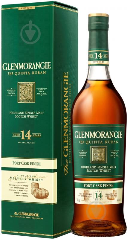 Виски Glenmorangie Quinta Ruban 14 лет выдержки в подарочной упаковке 0,7 л - фото 1