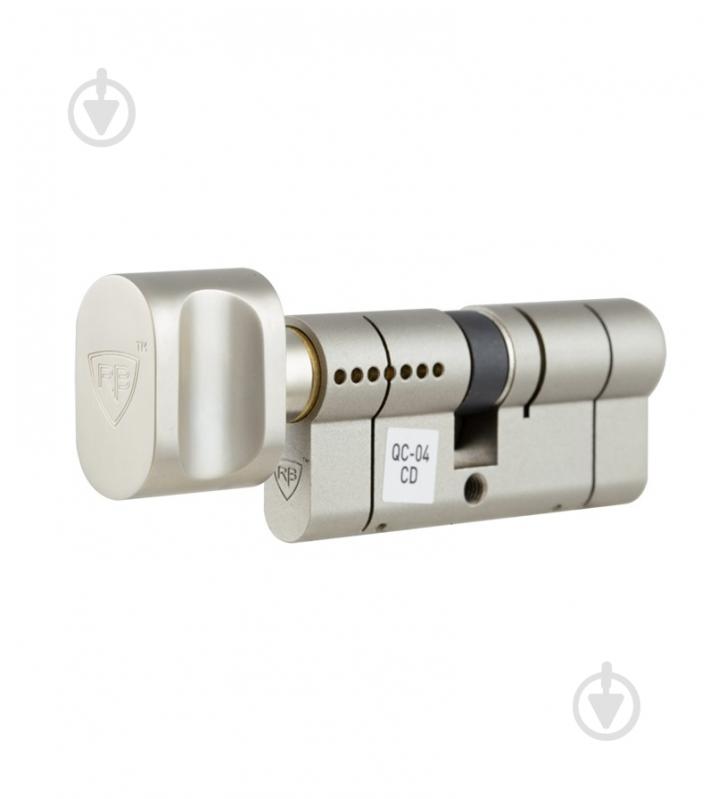 Циліндр RB-LOCKS KEYLOCX 40x60 ключ-вороток 100 мм нікель сатин - фото 1