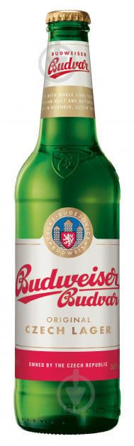 Пиво Budweiser Budvar світле фільтроване 5% 0,5 л - фото 1