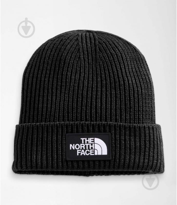 Шапка THE NORTH FACE Tnf Logo Box Cuffed Beanie NF0A3FJXJK31 р.one size черный - фото 1