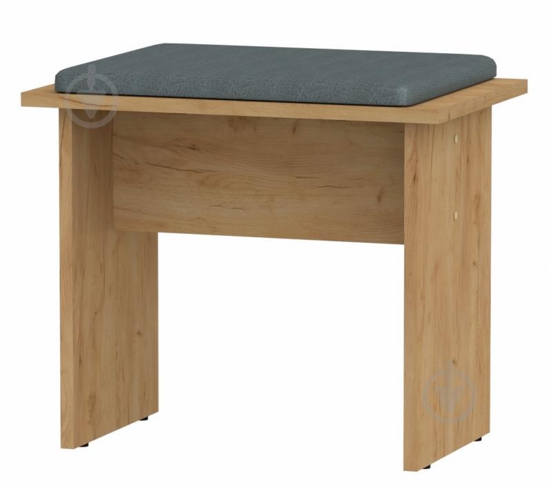 Табурет Компаніт Т-7 сірий / дуб крафт золотий - фото 1