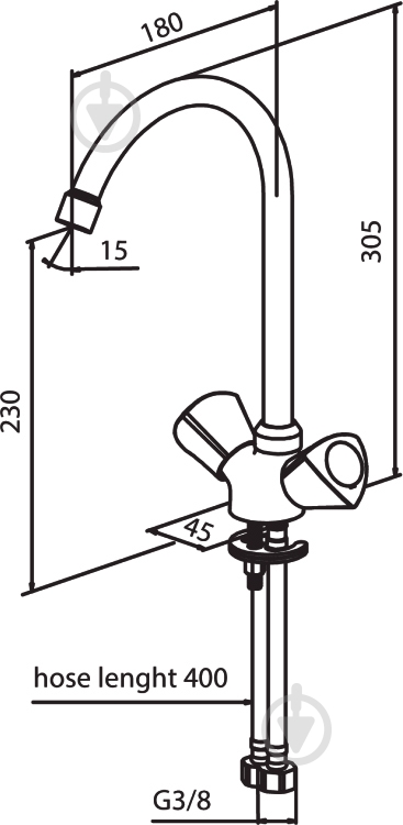 Смеситель для кухни Damixa Object 340000000 - фото 2