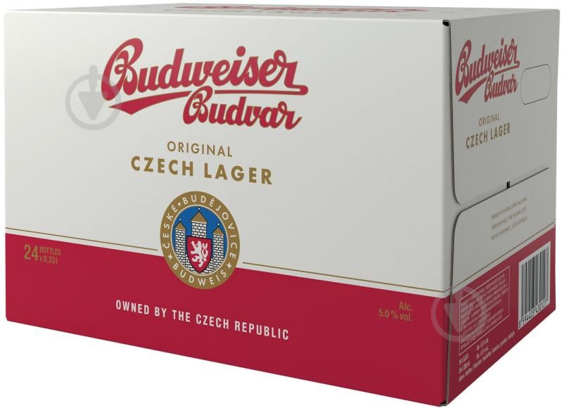 Пиво Budweiser Budvar светлое фильтрованное 5% 0,33 л - фото 2