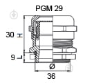 Сальник Аско-Укрем PGM 29 A0150050038 - фото 4