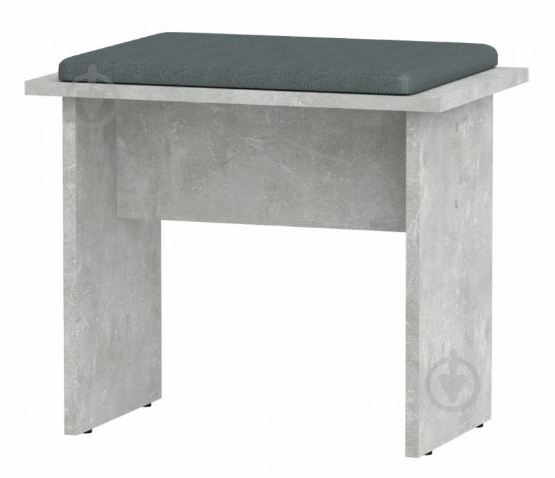 Табурет Компаніт Т-7 сірий / ательє світле - фото 1 Табурет Компаніт Т-7 сірий / ательє світле - фото 1