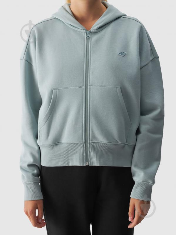 Джемпер 4F SWEATSHIRT F1306 4FWAW24TSWSF1306-47S р.L голубой - фото 6