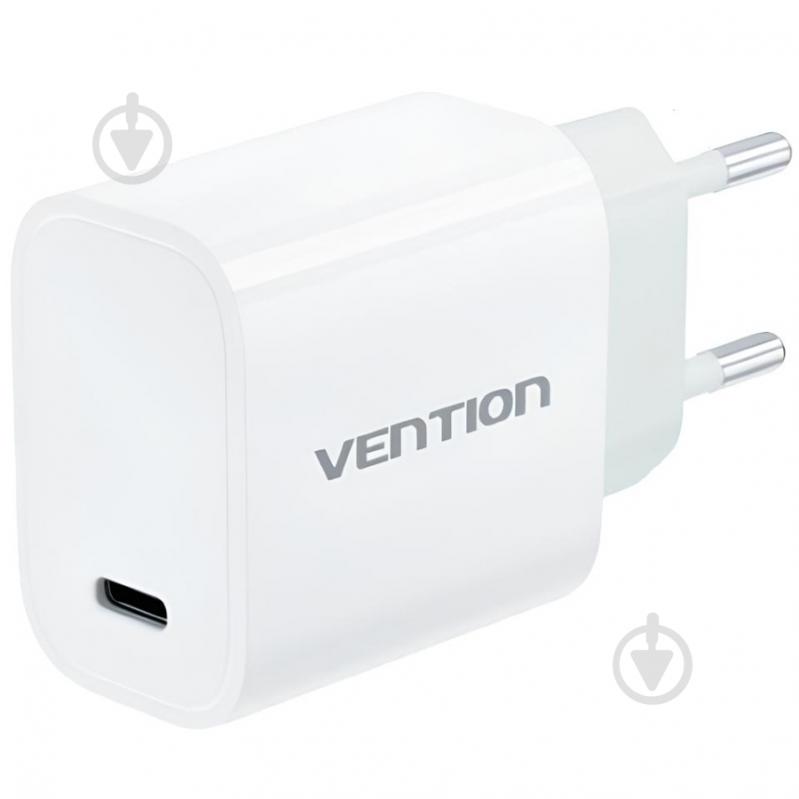 Зарядное устройство Vention 1xUSB-C 30W + USB-C cable М-М White - фото 2