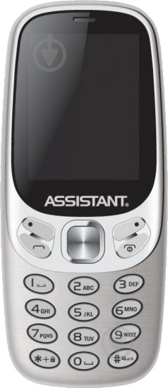 Мобильный телефон Assistant AS 203 silver - фото 1 Мобильный телефон Assistant AS 203 silver - фото 1
