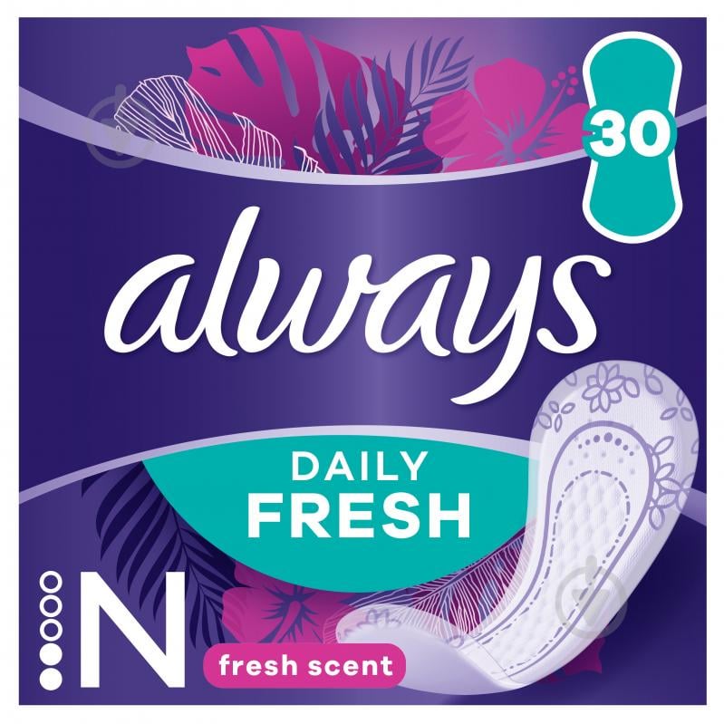 Прокладки ежедневные Always Daily Fresh Normal Свежий аромат 30 шт. - фото 1