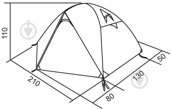 Палатка туристическая RED POINT Steady B2 RPT040 - фото 6