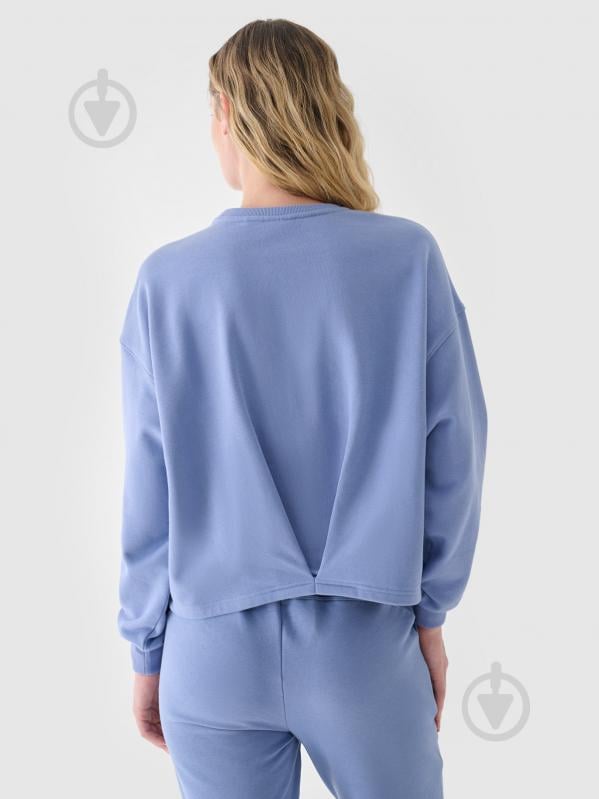 Свитшот 4F SWEATSHIRT F1305 4FWAW24TSWSF1305-32S р.L синий - фото 2 Свитшот 4F SWEATSHIRT F1305 4FWAW24TSWSF1305-32S р.L синий - фото 2