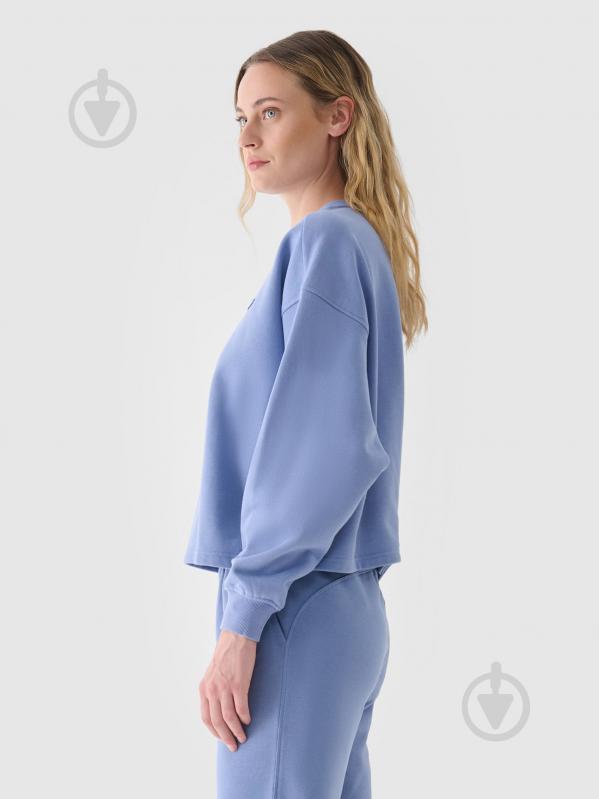 Свитшот 4F SWEATSHIRT F1305 4FWAW24TSWSF1305-32S р.L синий - фото 5 Свитшот 4F SWEATSHIRT F1305 4FWAW24TSWSF1305-32S р.L синий - фото 5