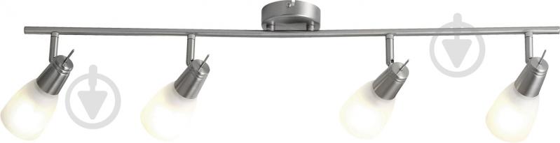Спот Globo Linac 54925-4 4x13 Вт E14 матовый никель 54925-4 - фото 1 Спот Globo Linac 54925-4 4x13 Вт E14 матовый никель 54925-4 - фото 1