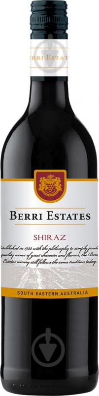 Вино Berri Estates Shiraz червоне напівсухе 0,75 л - фото 1