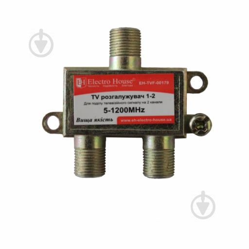 Разветвитель ТВ 1-2 Splitter EH-TVF-00179 - фото 1