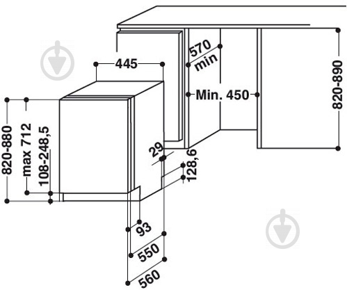 Встраиваемая посудомоечная машина Interline DWI 4510 - фото 7