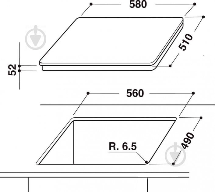 Варильна поверхня індукційна Hotpoint KIA 641 B B (CF) - фото 3