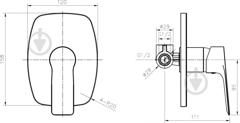 Набір для біде Imprese Loreta VR30350Z-BT - фото 2