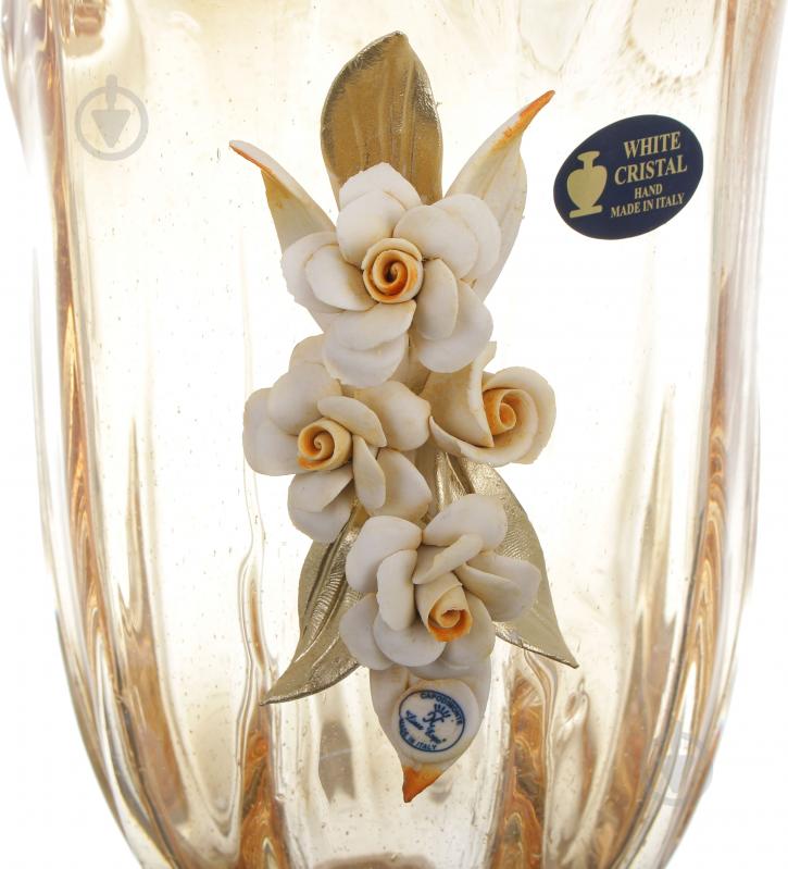 Ваза керамическая Cristal VENEZIA 23х23х40 см 40 см коричневая - фото 2