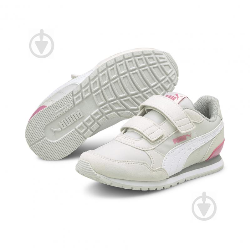 Кросівки для дівчаток Puma ST Runner v2 NL V PS 36529428 р.28,5 сріблясті - фото 2