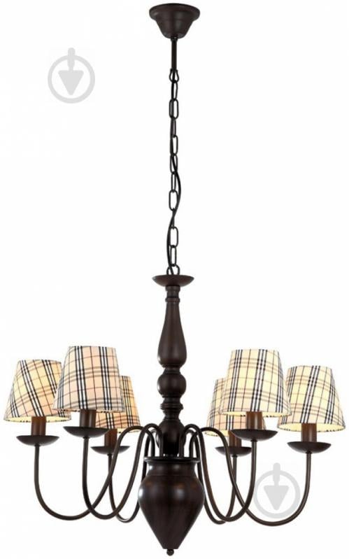 Люстра підвісна Arte Lamp Scotch 6xE14 коричневий - фото 1