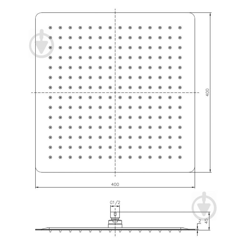 Верхній душ Imprese SQ400SS2 - фото 2