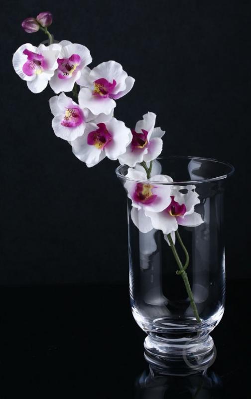 Ваза стеклянная Айс 9x19 см 19 см прозрачная - фото 2