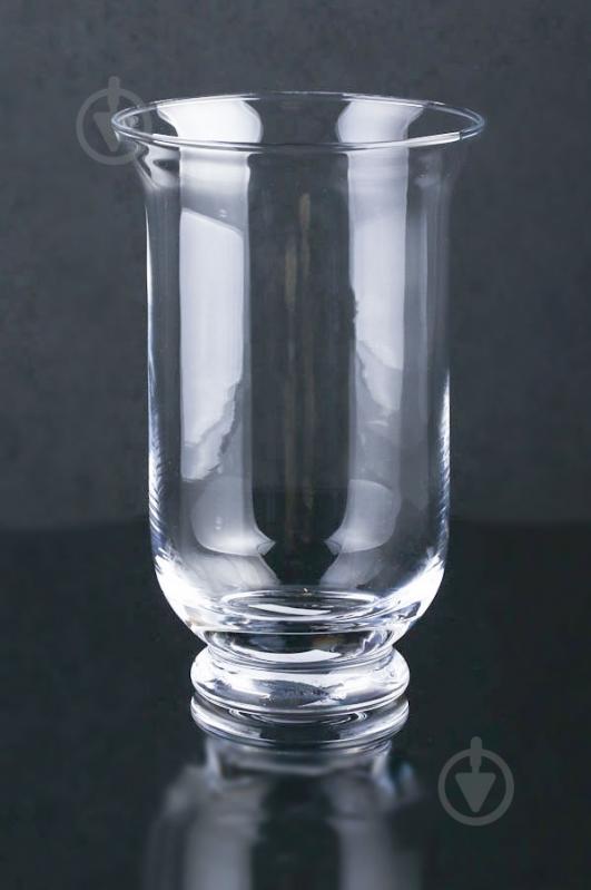 Ваза стеклянная Айс 9x19 см 19 см прозрачная - фото 1
