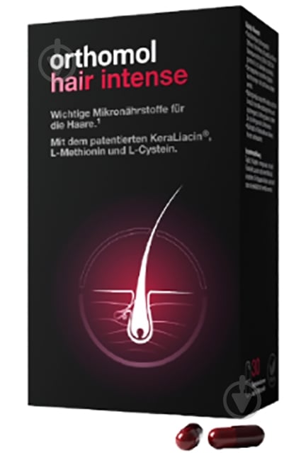 Витамины Orthomol Hair Intense (капсулы) для улучшения состояния и восстановления волос - фото 1 Витамины Orthomol Hair Intense (капсулы) для улучшения состояния и восстановления волос - фото 1