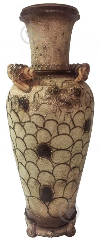 Ваза керамическая коричневая Сахара напольная 100 см - фото 1