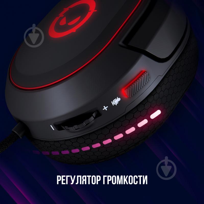 Навушники LORGAR Kaya 460 Gaming RGB USB black (LRG-GHS460) - фото 12