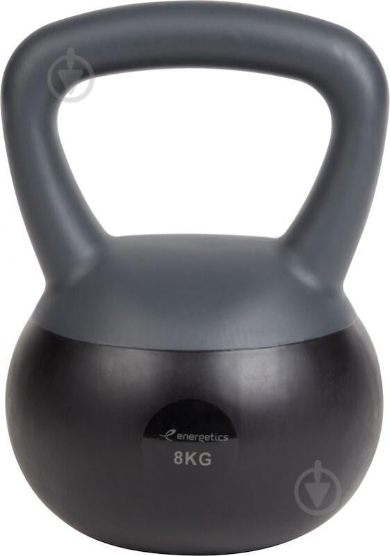 Гиря Energetics Soft Kettlebell 410616-901050-8 8 кг сірий із чорним - фото 1