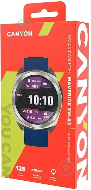 Смарт-часы Canyon Maverick SW-83 GPS silver (CNS-SW83SS) - фото 7