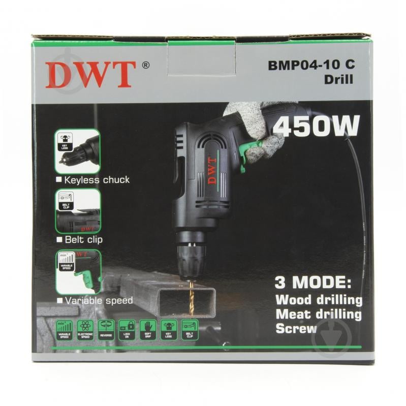 Дрель безударная DWT BMP04-10 C BMP04-10 C - фото 4