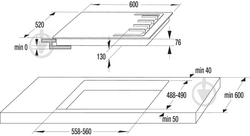 Варочная поверхность газовая Gorenje GW 6D41 MB - фото 2