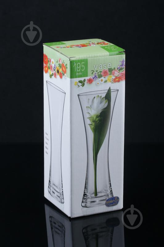 Ваза стеклянная Bohemia Q8848 19.5х7 см 19,5 см прозрачная - фото 3