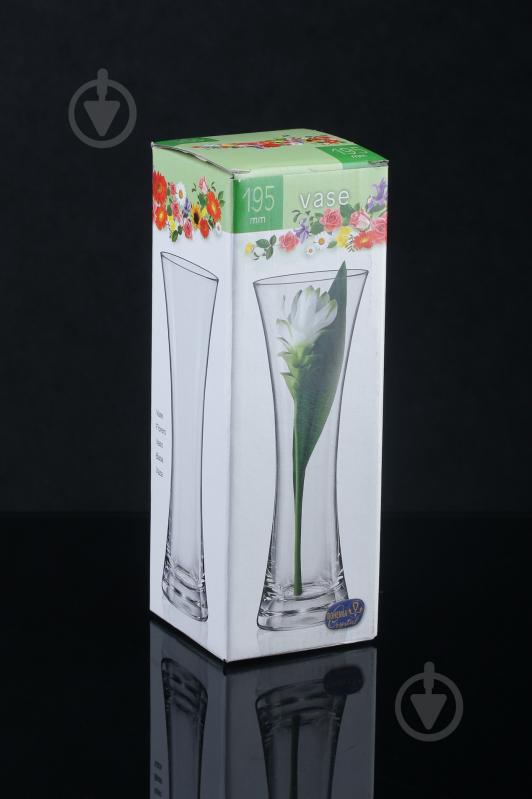 Ваза стеклянная Bohemia Q9039 19,5 см прозрачная - фото 3 Ваза стеклянная Bohemia Q9039 19,5 см прозрачная - фото 3