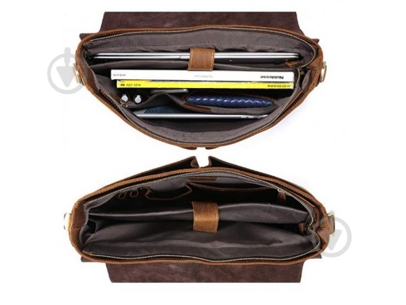 Портфель чоловічий Tiding Bag t0016 коричневий - фото 2 Портфель чоловічий Tiding Bag t0016 коричневий - фото 2