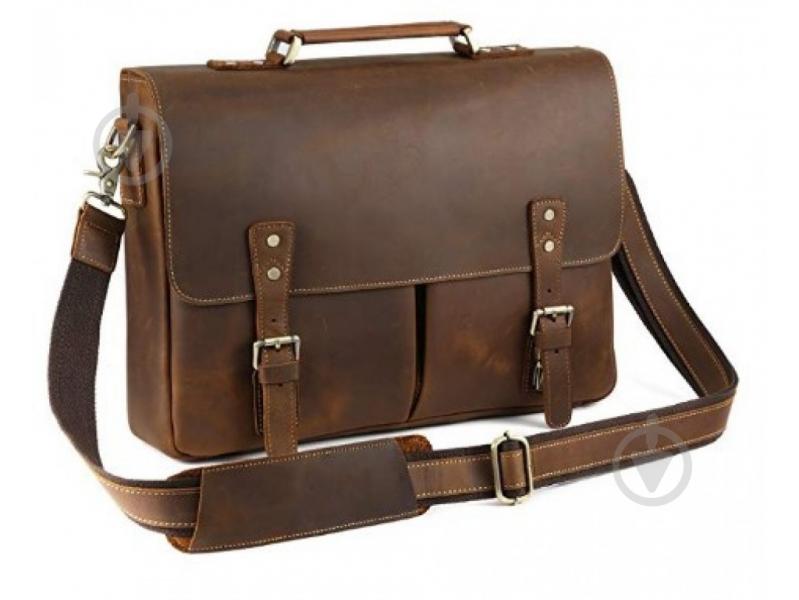 Портфель чоловічий Tiding Bag t0016 коричневий - фото 1 Портфель чоловічий Tiding Bag t0016 коричневий - фото 1