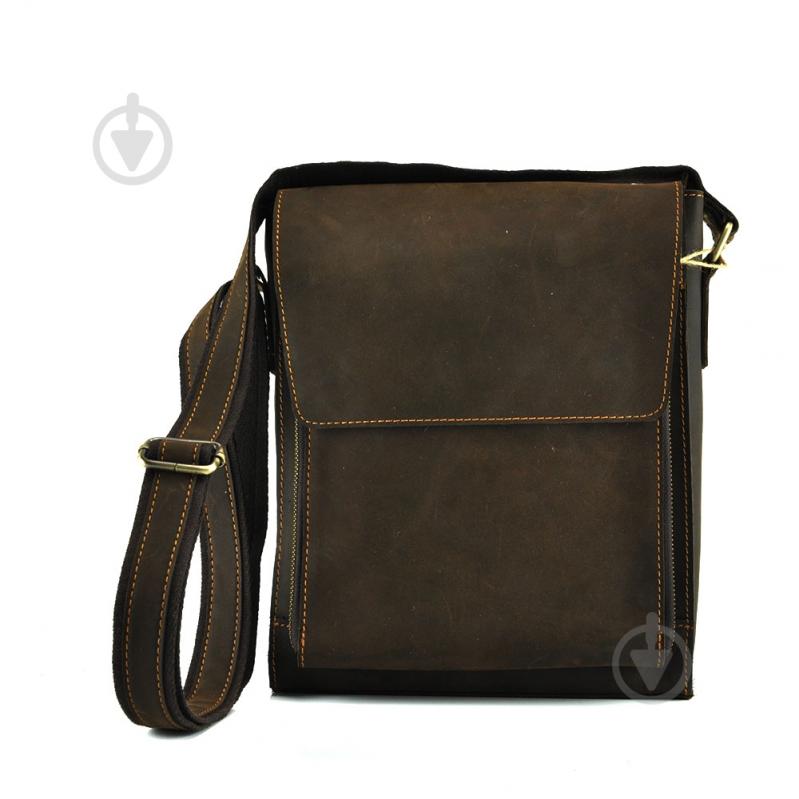 Сумка мужская через плечо Tiding Bag 7055DB коричневый - фото 2