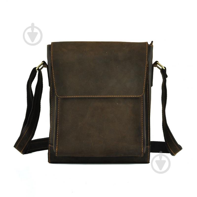 Сумка мужская через плечо Tiding Bag 7055DB коричневый - фото 5