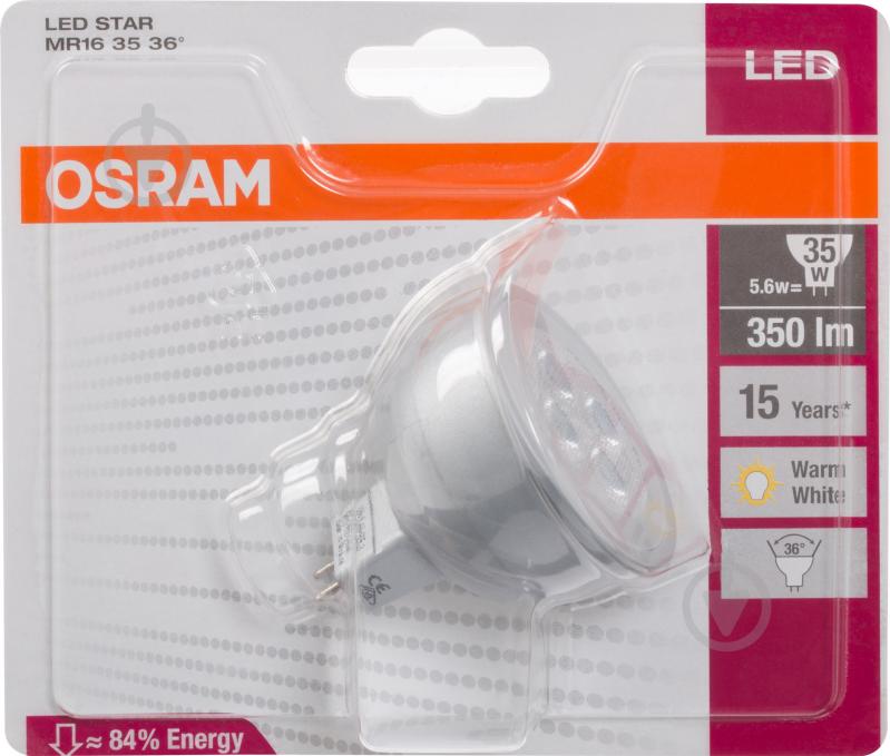 Лампа світлодіодна Osram Star 7 Вт GU5.3 12 В 2700 К 4052899910393 - фото 2