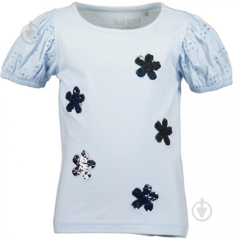 Футболка для девочек Blue Seven р.110 голубой 702356 * 98 - фото 1 Футболка для девочек Blue Seven р.110 голубой 702356 * 98 - фото 1