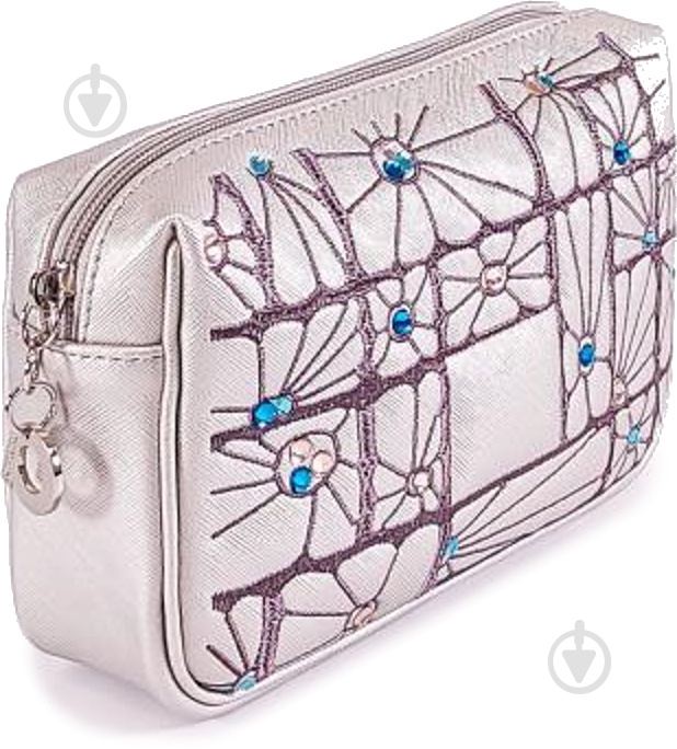 Косметичка Alba Soboni 681 серебряный - фото 2 Косметичка Alba Soboni 681 серебряный - фото 2