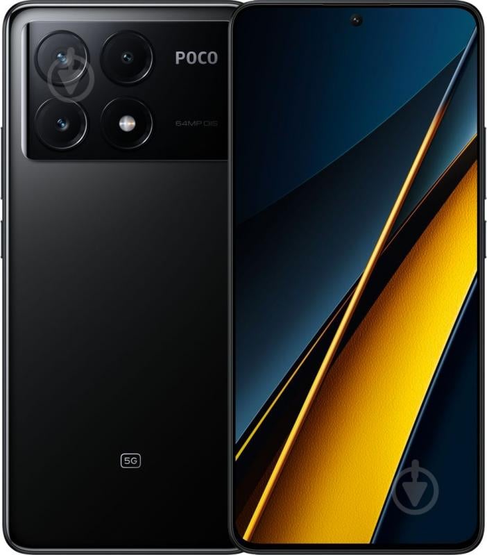 Смартфон POCO X6 Pro 5G 12/512GB black (1020840) - фото 1