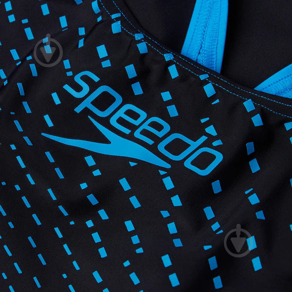 Купальник Speedo MEDLEY LOGO MDLT AF BLACK/BLUE 8-13474D812 р.M черный - фото 4